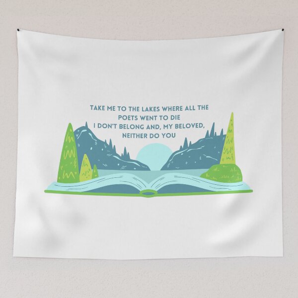 Item preview, Take Me To The Lakes Blue Book Lyrics Design designed and sold by doria-photos.