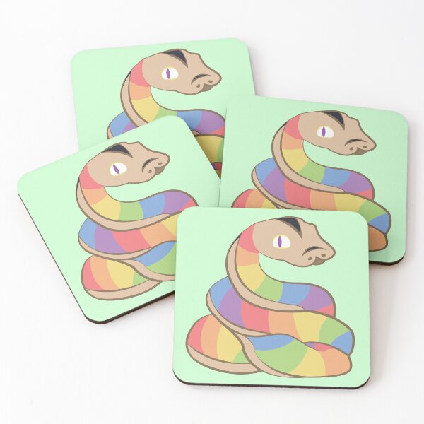 Item preview, All Inclusive Gay Pride Snake designed and sold by bitethefox.