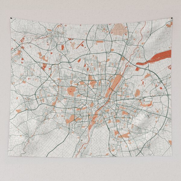 Item preview, Munich City Map of Germany - Bohemian designed and sold by deMAP.