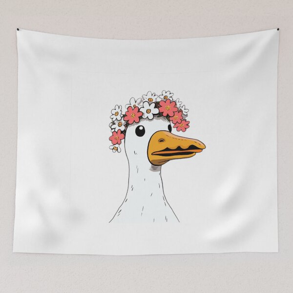 Item preview, Flower crown duck designed and sold by PawelNature.