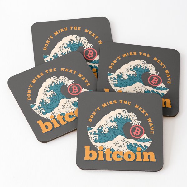 Item preview, Don’t miss the wave, Vintage Japanese Wave - Bitcoin Logo designed and sold by GetCryptoSwag.