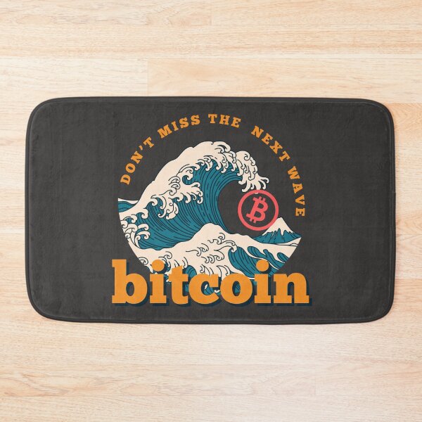 Item preview, Don’t miss the wave, Vintage Japanese Wave - Bitcoin Logo designed and sold by GetCryptoSwag.