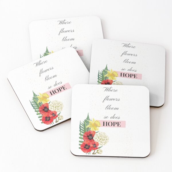 Item preview, Hope Spring flowers and colors Positive Quotes designed and sold by WildArtIT.