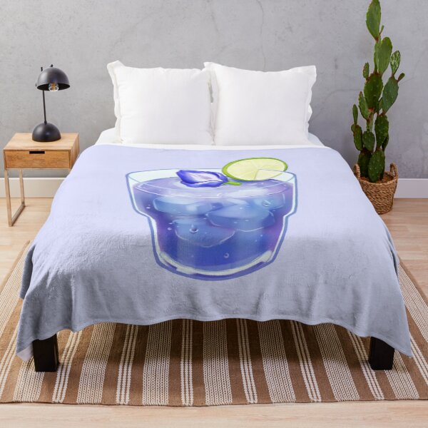 Item preview, butterfly pea lime juice lime soda watercolor designed and sold by Wordsmith-Wear.