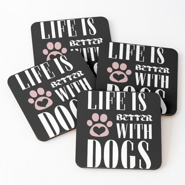 Item preview, Life is better with dogs designed and sold by WickyWildLife.