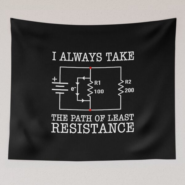Item preview, I Always Take The Path Of Least Resistance Funny Engineer designed and sold by jingdomdesgine.