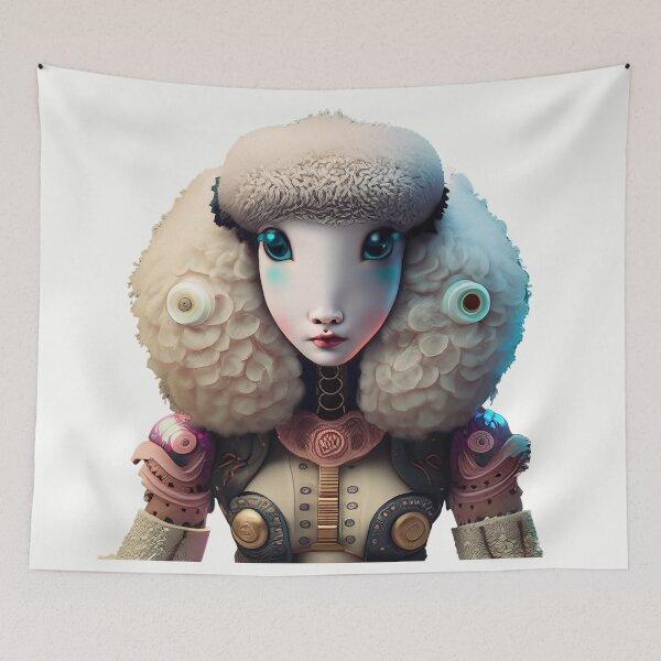 Item preview, white sheep designed and sold by TodoDecoArt.