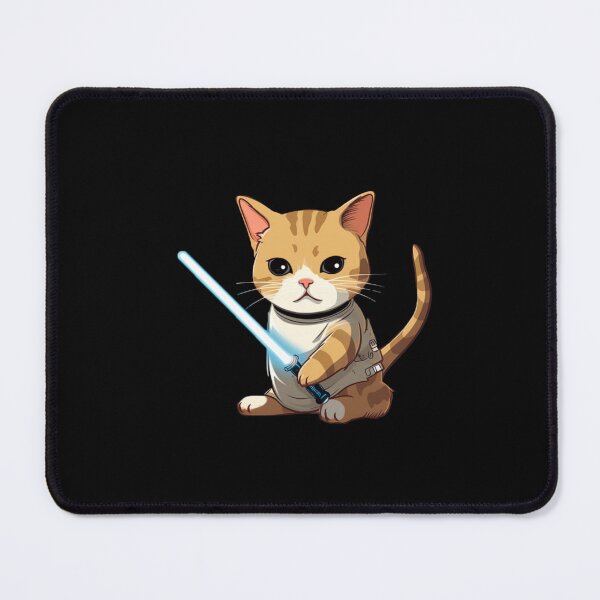 Item preview, Cute Cat with Lightsaber designed and sold by Cybronauts.