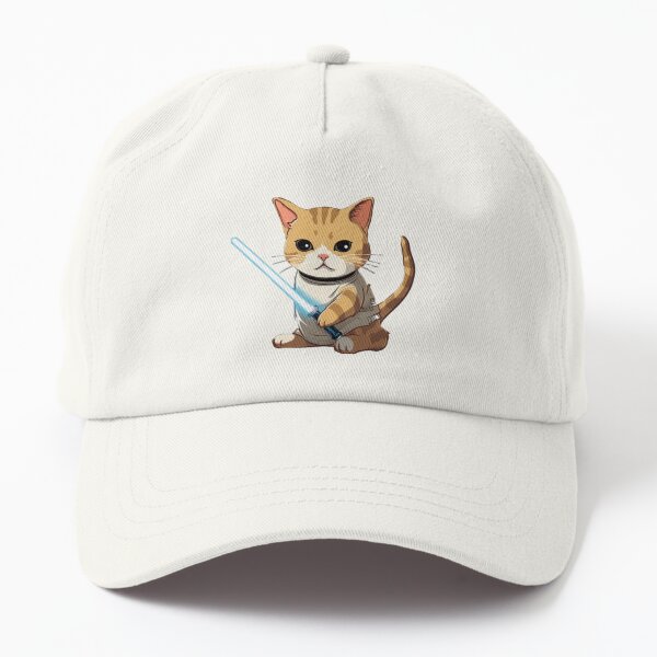 Aperçu de l'œuvre Chat mignon avec sabre laser créée et vendue par Cybronauts.
