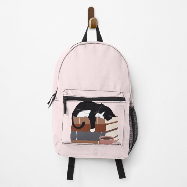 Item preview, Cat sleeping on books designed and sold by BookishSpace1.