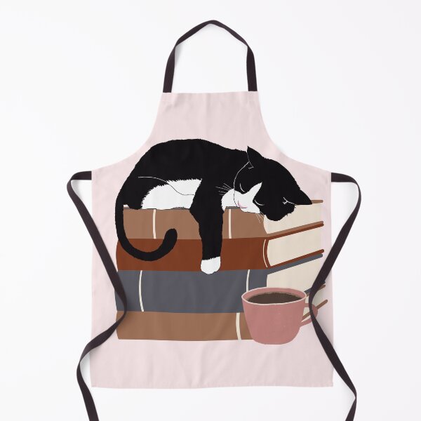 Item preview, Cat sleeping on books designed and sold by BookishSpace1.