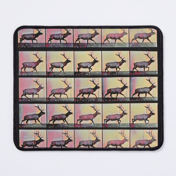 Item preview, Wandering Stag, Muybridge in Motion, purple dawn designed and sold by DreamingBeetle.