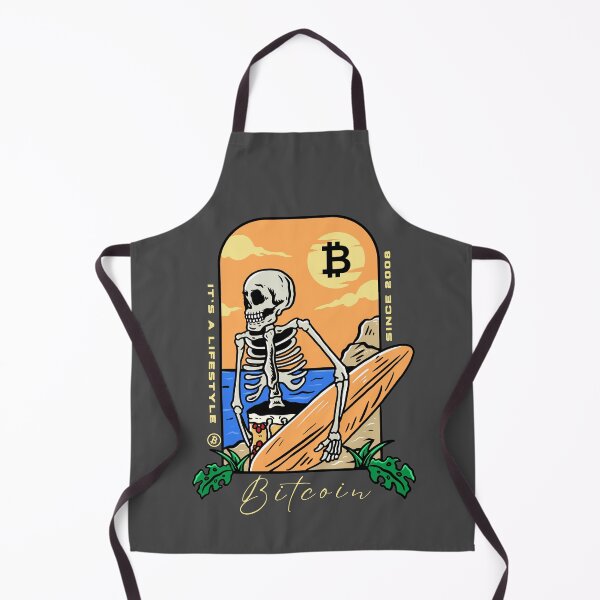 Item preview, It’s a lifestyle, Skeleton Surfer - Bitcoin Logo designed and sold by GetCryptoSwag.
