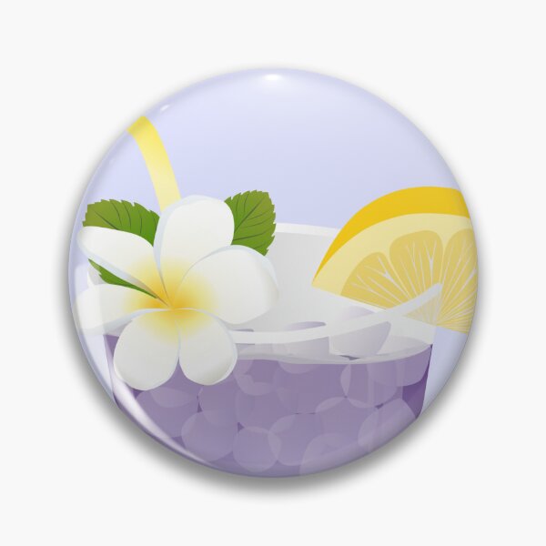 Item preview, butterfly pea lemonade cocktail designed and sold by Wordsmith-Wear.