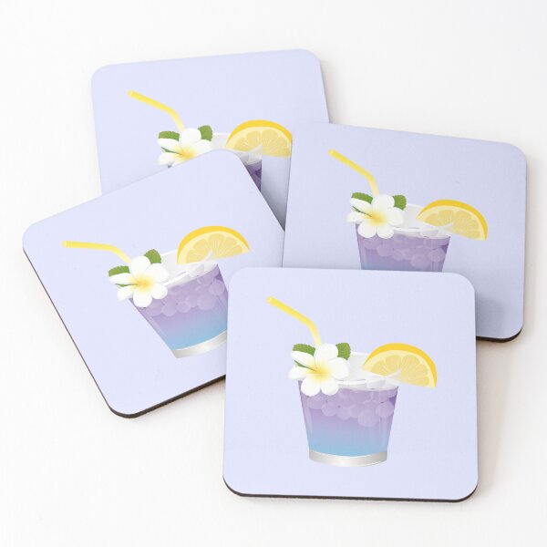 Item preview, butterfly pea lemonade cocktail designed and sold by Wordsmith-Wear.