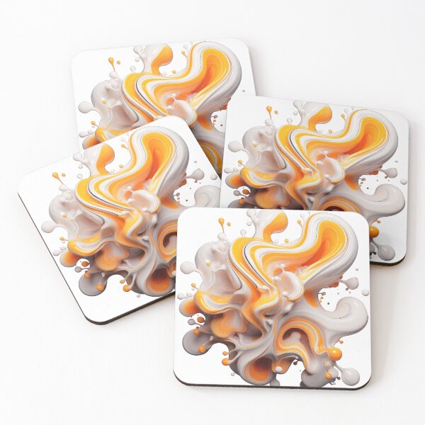 Item preview, Orange Organic Abstract 3D Shape designed and sold by tankuss.