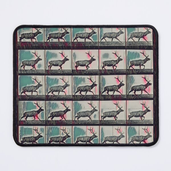 Item preview, Wandering Stag, Muybridge in Motion, old Christmas designed and sold by DreamingBeetle.