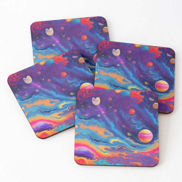 Item preview, psychedelic landscape planet  vibrant color  designed and sold by Five Seventy Five.