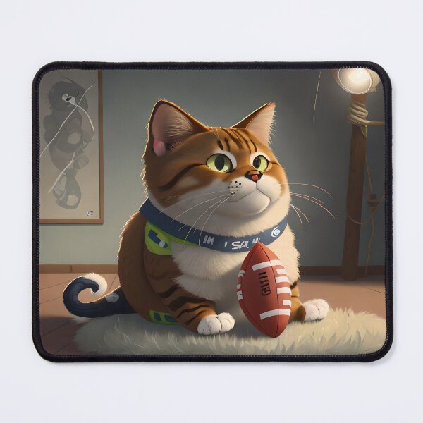 Item preview, Football Fan Cat designed and sold by catsplaysports.