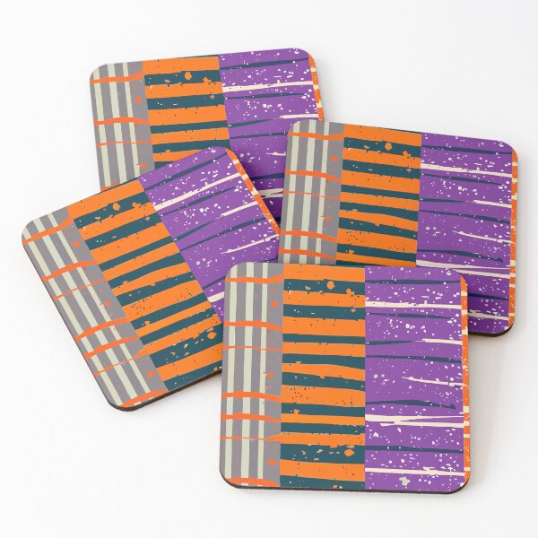 Item preview, Grunge Halloween Pattern in Orange, Purple and Beige designed and sold by SamJanner.