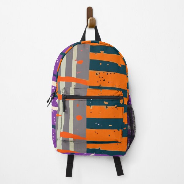 Item preview, Grunge Halloween Pattern in Orange, Purple and Beige designed and sold by SamJanner.