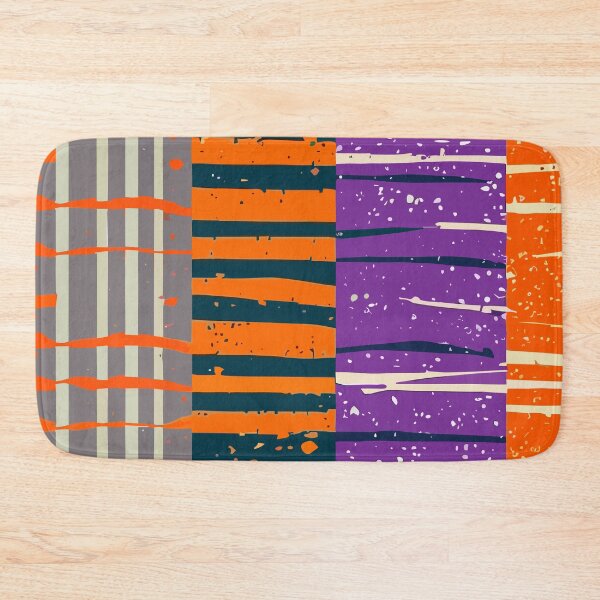 Item preview, Grunge Halloween Pattern in Orange, Purple and Beige designed and sold by SamJanner.