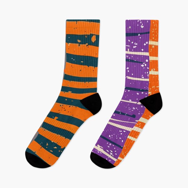 Item preview, Grunge Halloween Pattern in Orange, Purple and Beige designed and sold by SamJanner.