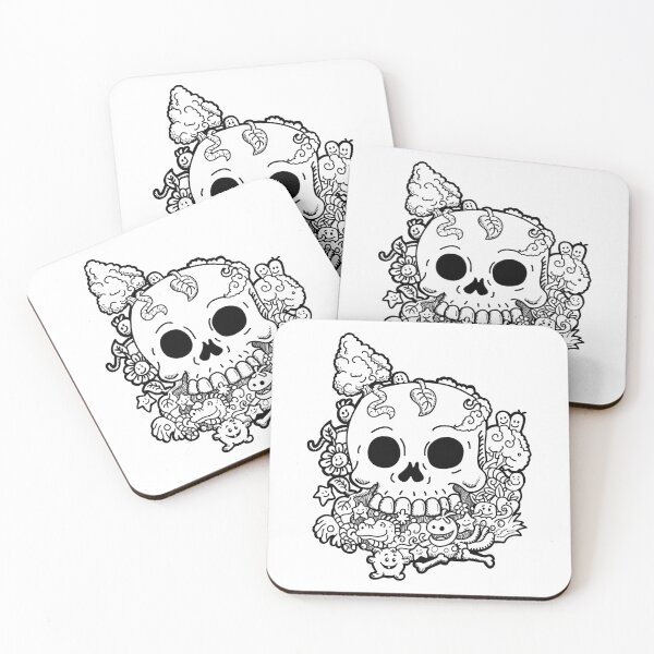Item preview, doodle skull designed and sold by MoraArt85.