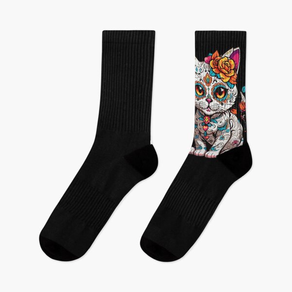 Item preview, Cat Sugar Skull Halloween designed and sold by CatCoconut-Art.