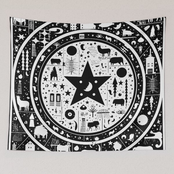 Item preview, Star Map Illustration 2 designed and sold by SteadyRolling.