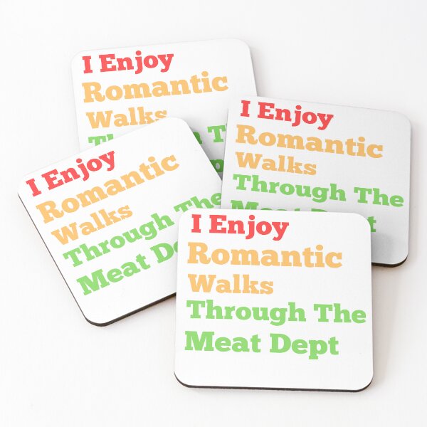 Item preview, I Enjoy Long Romantic Walks Through The Meat Dept Shirt designed and sold by funnyshop222.