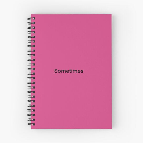 Item preview, A big pink screen with the word sometimes. designed and sold by lukesubbby.
