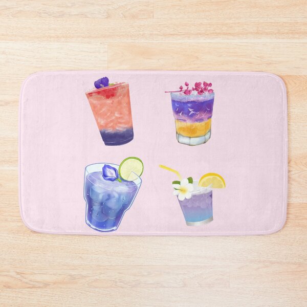 Item preview, butterfly pea coctail juice sheet designed and sold by Wordsmith-Wear.