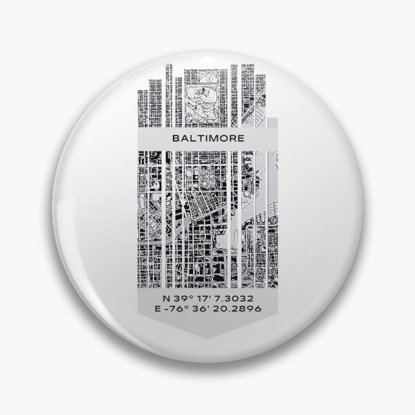 Item preview, AMERICA Baltimore, MD - Latitude/Longitude designed and sold by ALLesROUNDER.