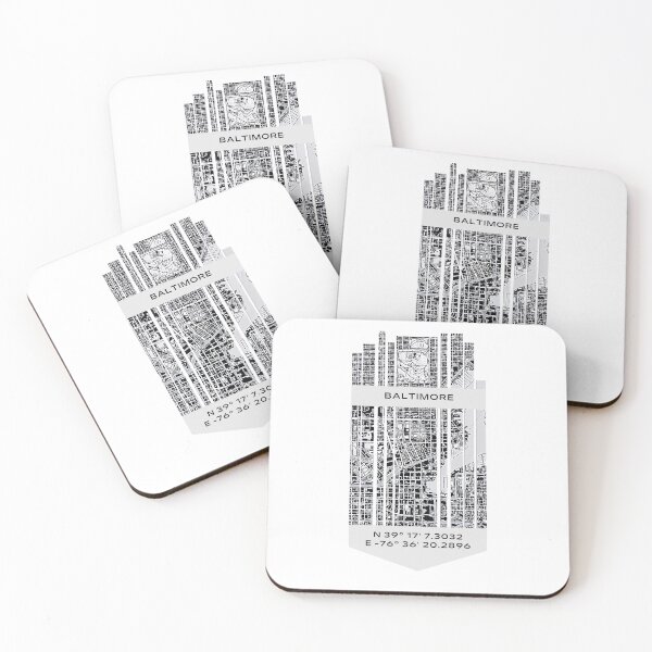 Item preview, AMERICA Baltimore, MD - Latitude/Longitude designed and sold by ALLesROUNDER.