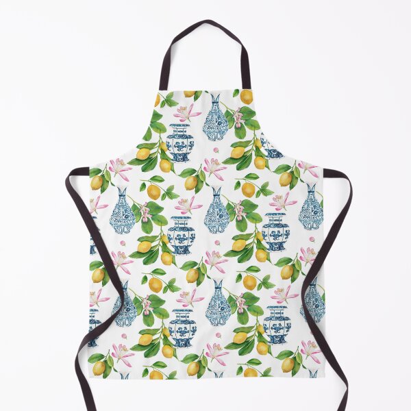 Item preview, Lemon Dynasty Vases and Lemons designed and sold by Sara Brenton.
