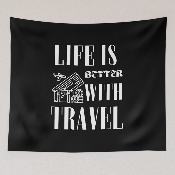 Item preview, Life is better with travel designed and sold by WickyWildLife.