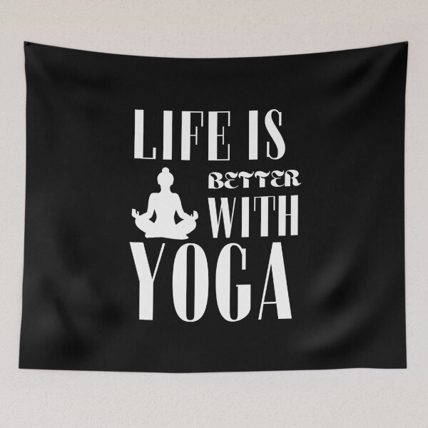Item preview, Life is better with yoga designed and sold by WickyWildLife.