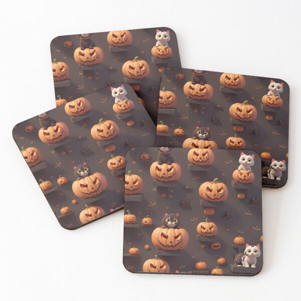 Item preview, Pumpkin Cat Halloween Pattern designed and sold by Sophisticas.