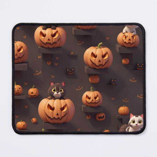 Item preview, Pumpkin Cat Halloween Pattern designed and sold by Sophisticas.