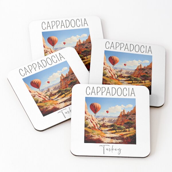 Item preview, A Watercolor Design of Cappadocia - Tukey designed and sold by Sketch-Shack.