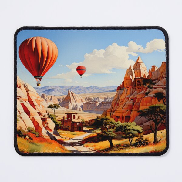 Item preview, A Watercolor Design of Cappadocia - Tukey designed and sold by Sketch-Shack.