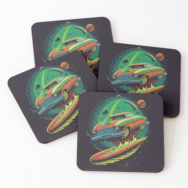 Item preview, Playful car in space. designed and sold by Myriam Iart.