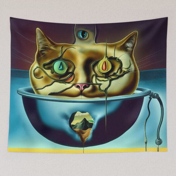 Artikelvorschau, Drittes Auge Katze Surreal entworfen und verkauft von catsplaysports.