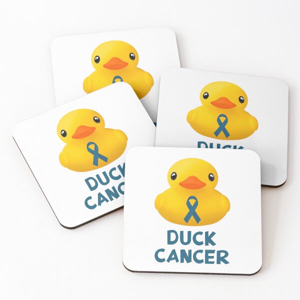 Item preview, Thyroid Duck Cancer Teal designed and sold by Lara Fortier.