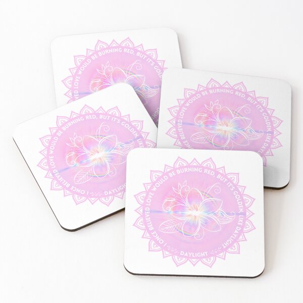 Item preview, It's Golden, Like Daylight Pink Rainbow Flower Lyrics Design designed and sold by doria-photos.