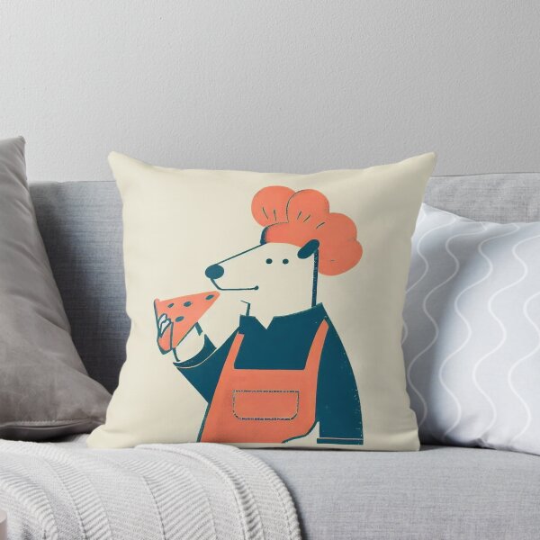 Item preview, Minimalist Risograph Print / Dog Chef designed and sold by SubtleMetSimple.