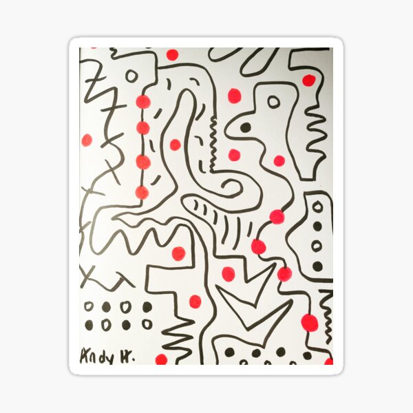 ABSTRACT HAL 9000 Sticker