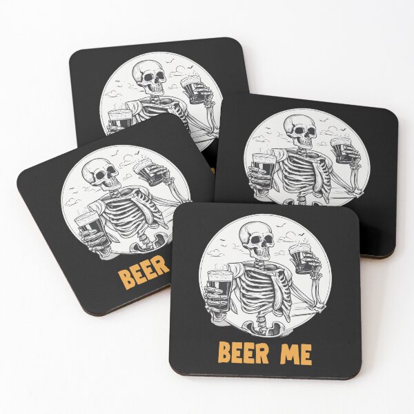 Item preview, Beer Me Skeleton Scary Spooky Drinking Men Party Gift designed and sold by rynnzz.