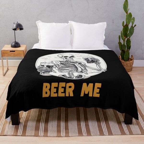 Item preview, Beer Me Skeleton Scary Spooky Drinking Men Party Gift designed and sold by rynnzz.